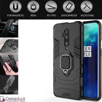 Sustiprintas dėklas 4in1 - juodas (Oneplus 7T Pro)